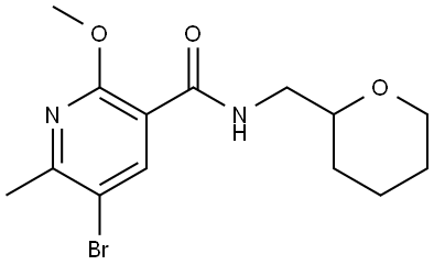 2434186-44-2 5-Bromo-2-methoxy-6-methyl-N-[(tetrahydro-2H-pyran-2-yl)methyl]-3-pyridinecar...