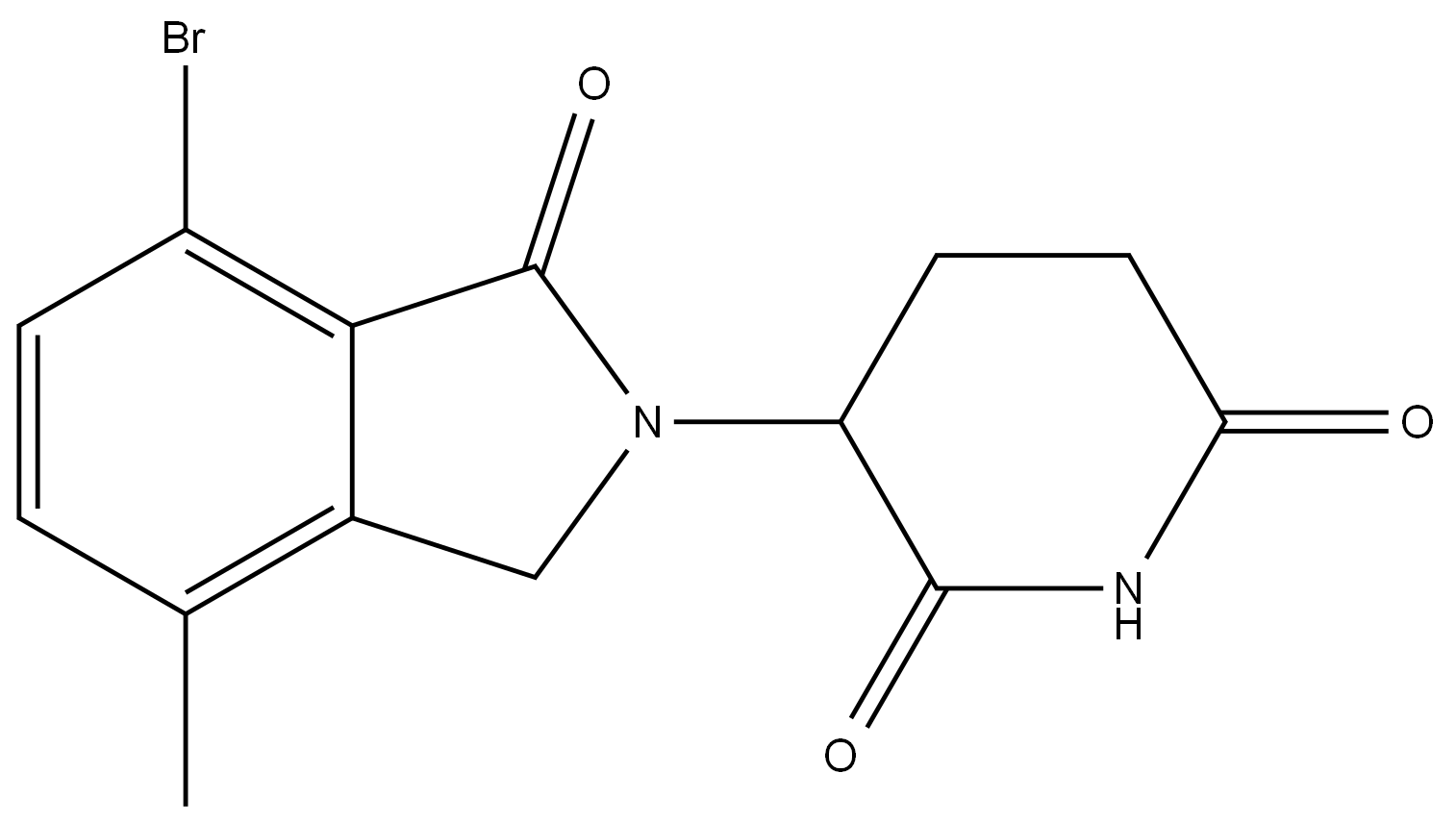3-(7-bromo-4-methyl-1-oxoisoindolin-2-yl)piperidine-2,6-dione Structure