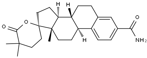 19,21-Dinorchola-1,3,5(10)-triene-23-carboxylic acid, 3-(aminocarbonyl)-17-hydroxy-23-methyl-, δ-lactone, (17α)-|化合物 EM 1404