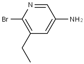 6-Bromo-5-ethylpyridin-3-amine Struktur