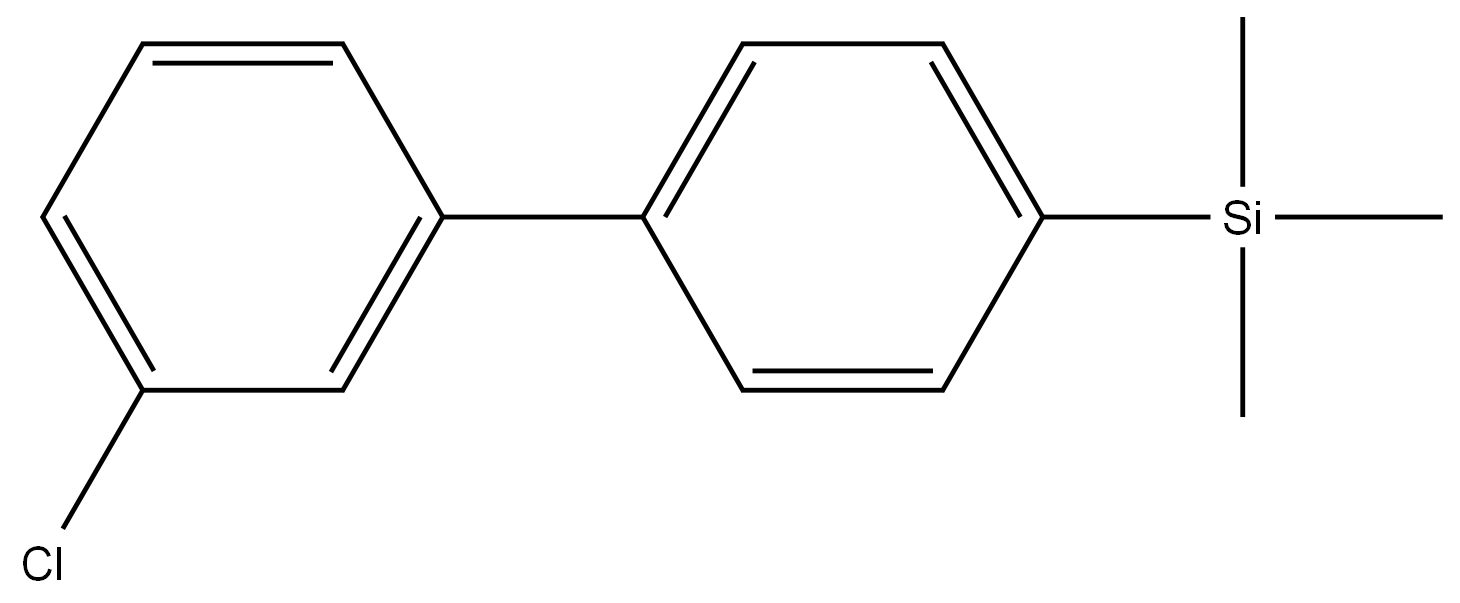 (3'-chloro-[1,1'-biphenyl]-4-yl)trimethylsilane 结构式