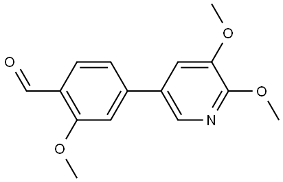 4-(5,6-Dimethoxy-3-pyridinyl)-2-methoxybenzaldehyde,2440023-78-7,结构式