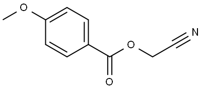 Benzoic acid, 4-methoxy-, cyanomethyl ester,244302-18-9,结构式