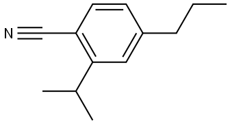2-(1-Methylethyl)-4-propylbenzonitrile Structure