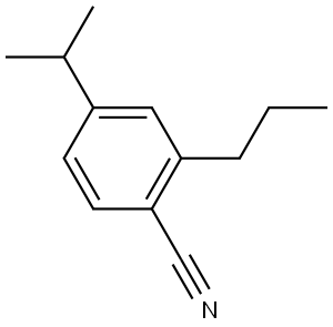 4-(1-Methylethyl)-2-propylbenzonitrile Structure