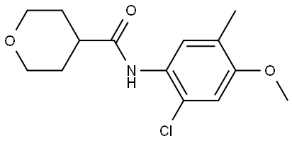 N-(2-Chloro-4-methoxy-5-methylphenyl)tetrahydro-2H-pyran-4-carboxamide Structure