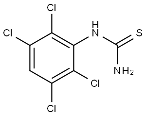 1-(2,3,5,6-Tetrachlorophenyl)thiourea 结构式