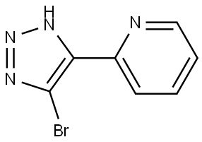2-(5-bromo-1H-1,2,3-triazol-4-yl)pyridine Struktur