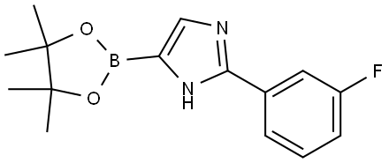 2-(3-fluorophenyl)-4-(4,4,5,5-tetramethyl-1,3,2-dioxaborolan-2-yl)-1H-imidazole Structure