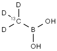 (methyl-13C-d3)boronic acid Struktur