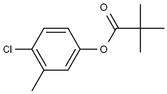 4-氯-3-甲基苯基 2,2-二甲基丙酸酯 结构式