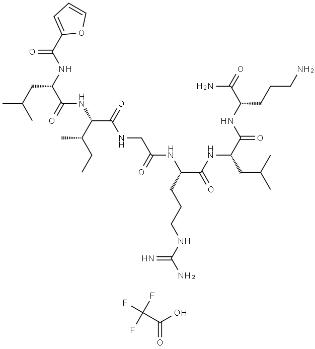 2-Furoyl-LIGRLO-amide TFA Struktur