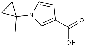1-(1-Methylcyclopropyl)-1H-pyrrole-3-carboxylic acid Struktur