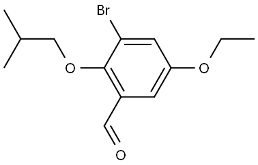 2468729-44-2 3-Bromo-5-ethoxy-2-(2-methylpropoxy)benzaldehyde