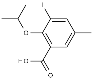 3-Iodo-5-methyl-2-(1-methylethoxy)benzoic acid Structure