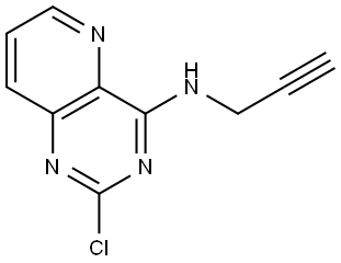 2-chloro-N-prop-2-ynyl-pyrido[3,2-d]pyrimidin-4-amine Structure