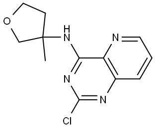 2-chloro-N-(3-methyltetrahydrofuran-3-yl)pyrido[3,2-d]pyrimidin-4-amine,2489628-83-1,结构式