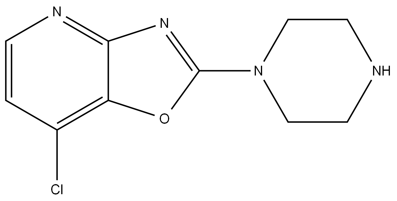 7-Chloro-2-(1-piperazinyl)oxazolo[4,5-b]pyridine Structure