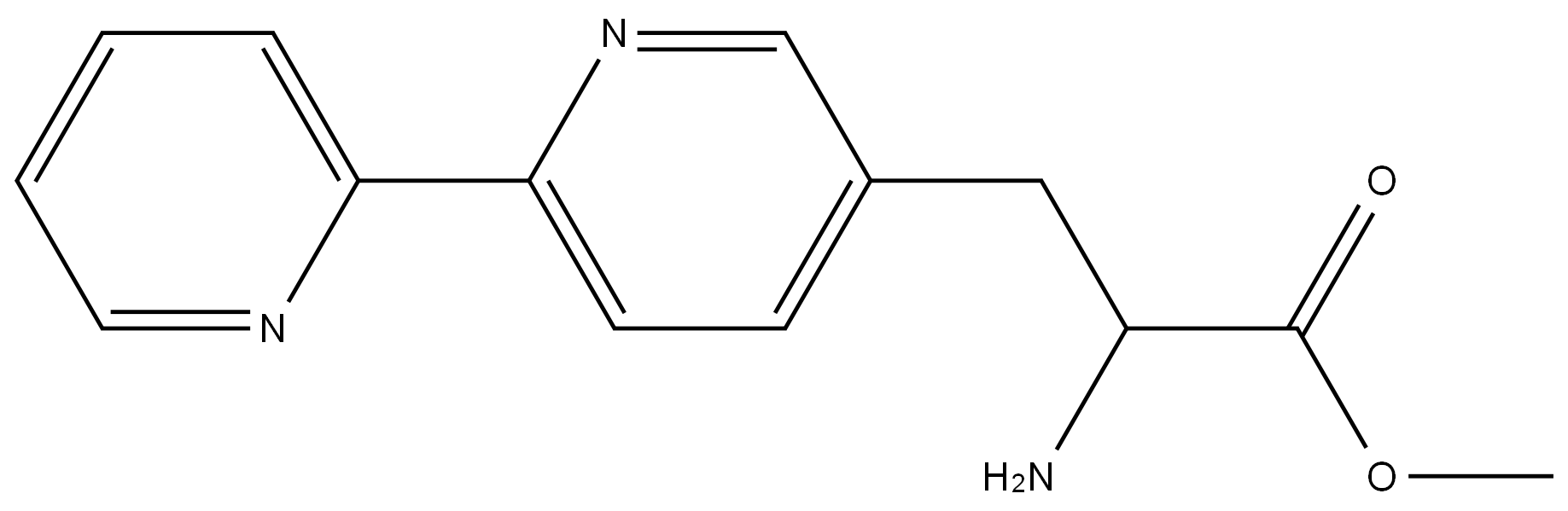 methyl 3-([2,2'-bipyridin]-5-yl)-2-aminopropanoate Structure