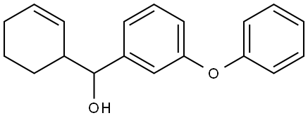 α-2-Cyclohexen-1-yl-3-phenoxybenzenemethanol Structure