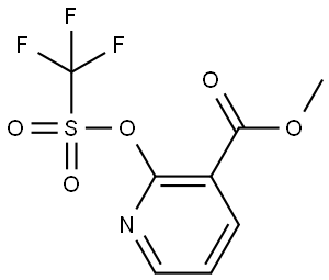 Methyl 2-(((trifluoromethyl)sulfonyl)oxy)nicotinate Struktur