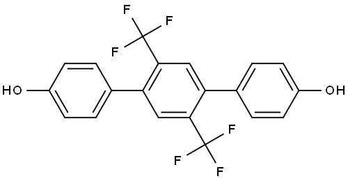 2',5'-bis(trifluoromethyl)-[1,1':4',1''-terphenyl]-4,4''-diol,2544370-97-8,结构式