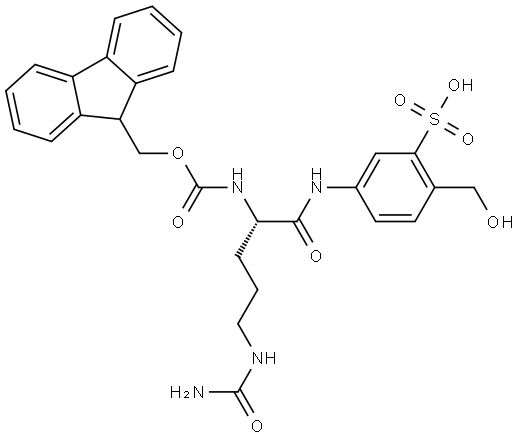 Fmoc-Cit-Sulfo-PAB-OH Structure
