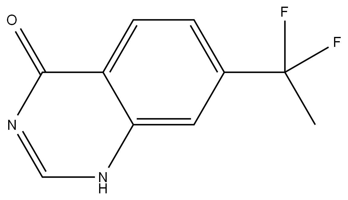 7-(1,1-Difluoroethyl)-4(3H)-quinazolinone Structure