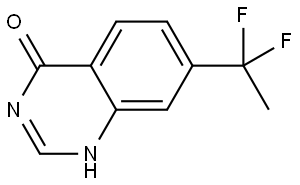 7-(1,1-Difluoroethyl)-4(3H)-quinazolinone Structure