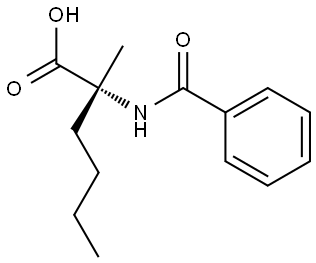 (R)-2-benzamido-2-methylhexanoic acid Structure