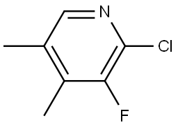 Pyridine, 2-chloro-3-fluoro-4,5-dimethyl- Structure