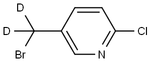 5-(bromomethyl-d2)-2-chloropyridine 结构式