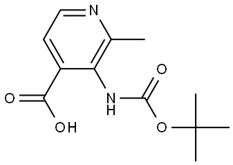 3-{[(tert-butoxy)carbonyl]amino}-2-methylpyridine-4-carboxylic acid Structure