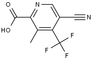 5-Cyano-3-methyl-4-(trifluoromethyl)picolinic acid Structure