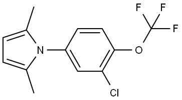1-[3-Chloro-4-(trifluoromethoxy)phenyl]-2,5-dimethyl-1H-pyrrole Structure