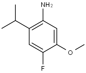 Benzenamine, 4-fluoro-5-methoxy-2-(1-methylethyl)- Structure
