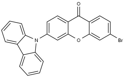 3-bromo-6-(9H-carbazol-9-yl)-9H-xanthen-9-one Structure