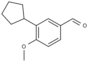 3-Cyclopentyl-4-methoxybenzaldehyde Structure