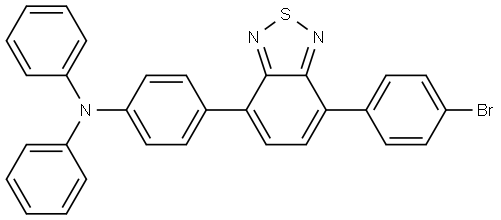 4-(7-(4-bromophenyl)benzo[c][1,2,5]thiadiazol-4-yl)-N,N-diphenylaniline Structure