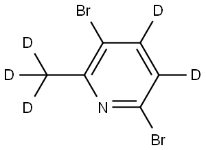 3,6-dibromo-2-(methyl-d3)pyridine-4,5-d2|