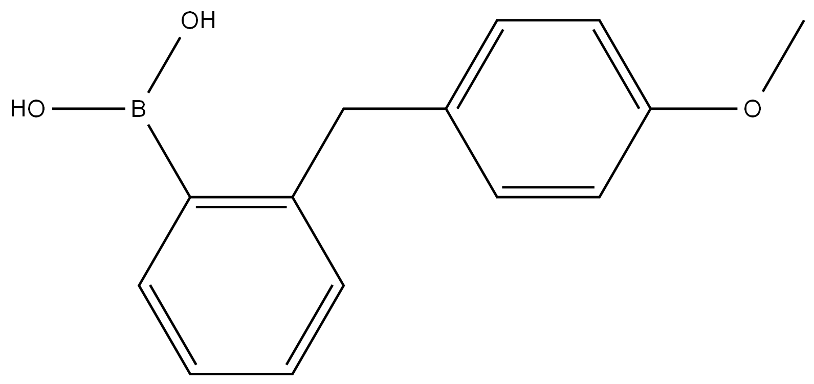 (2-(4-methoxybenzyl)phenyl)boronic acid Struktur