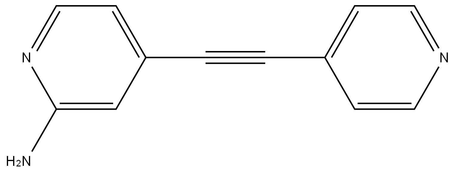4-(pyridin-4-ylethynyl)pyridin-2-amine,2609516-15-4,结构式