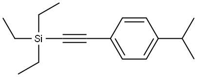 1-(1-Methylethyl)-4-[2-(triethylsilyl)ethynyl]benzene Structure