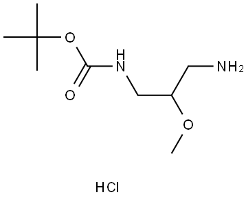 tert-Butyl (3-amino-2-methoxypropyl)carbamate hydrochloride Struktur