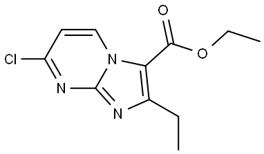 Ethyl 7-chloro-2-ethylimidazo[1,2-a]pyrimidine-3-carboxylate Struktur