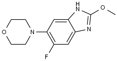 1H-Benzimidazole, 6-fluoro-2-methoxy-5-(4-morpholinyl)- Structure