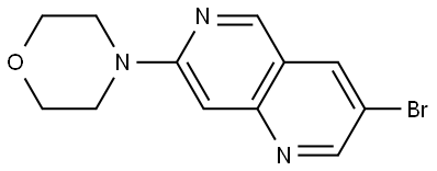 3-bromo-7-(morpholin-4-yl)-1,6-naphthyridine 结构式