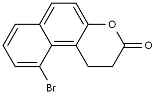 10-Bromo-1,2-dihydro-3H-naphtho[2,1-b]pyran-3-one Structure