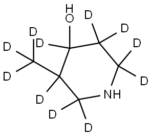 3-(methyl-d3)piperidin-2,2,3,4,5,5,6,6-d8-4-ol Structure