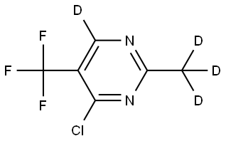 2645412-15-1 4-chloro-2-(methyl-d3)-5-(trifluoromethyl)pyrimidine-6-d